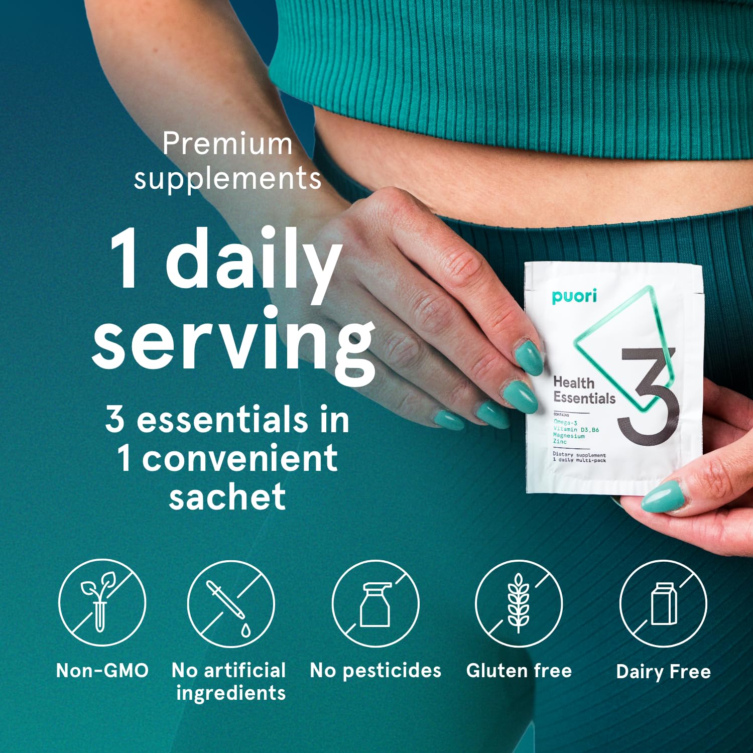 Amazon.com: Puori P3 Health Essentials, Daily Multi-Vitamin Packs